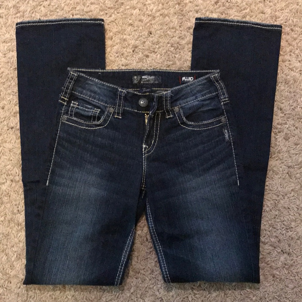 DONATING SOON!!  Silver jeans.